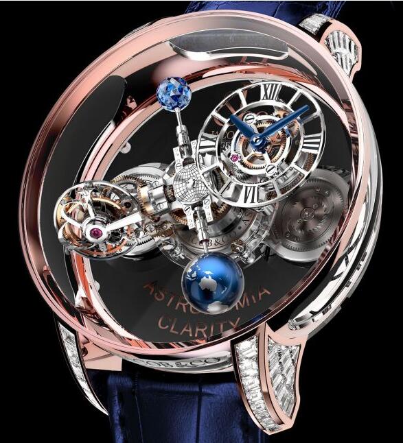 Jacob & Co ASTRONOMIA CLARITY ROSE GOLD BAGUETTE AT820.40.BD.SB.A Replica watch